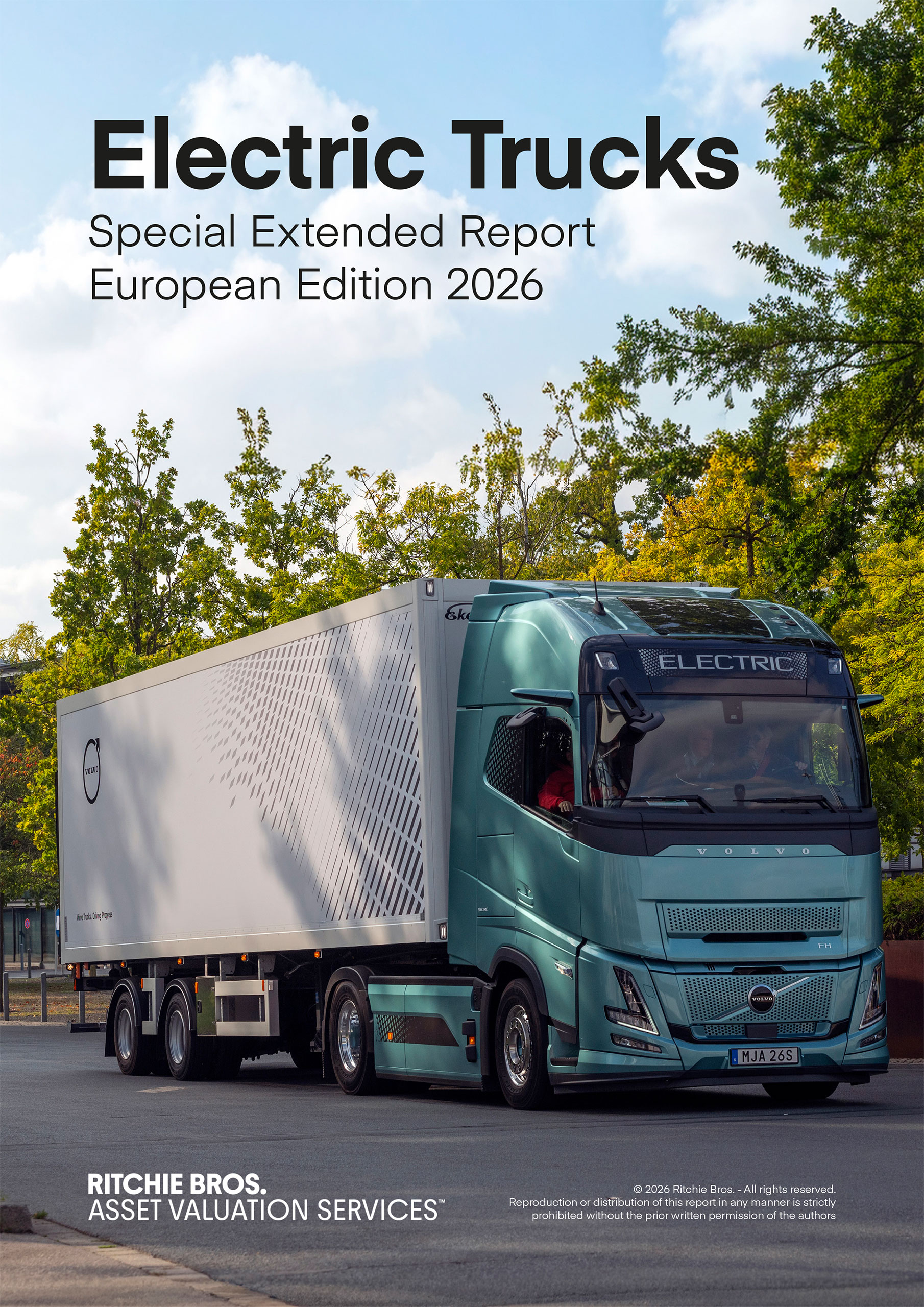 Cover for Electirc Trucks Report 2026 extended edition.